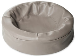 Bia Bed Kunstleer Hoes Hondenmand Taupe Bia-2 60X50X12,5 Cm