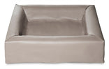 Bia Bed Kunstleer Hoes Hondenmand Taupe Bia-2 60X50X12,5 Cm