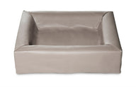 Bia Bed Kunstleer Hoes Hondenmand Taupe Bia-2 60X50X12,5 Cm