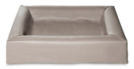 Bia Bed Kunstleer Hoes Hondenmand Taupe Bia-2 60X50X12,5 Cm