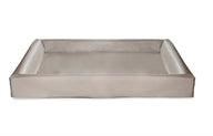 Bia Bed Kunstleer Hoes Hondenmand Taupe Bia-2 60X50X12,5 Cm