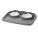 Savic Butler Voerbak En Drinkbak Met Plateau En Antislip Voetjes 2X300 Ml