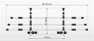 Trixie Hondenrek Auto Zilver / Zwart 96-163X34-48 Cm