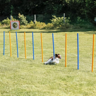 Trixie Dog Activity Agility Slalom Stokken Blauw / Oranje 115X3 Cm 12 St