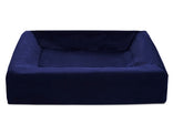 Bia Bed Royal Fluweel Hoes Hondenmand Navy Bia-3 70X60X15 Cm
