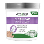 Vets Best Clean Ear Finger Pads 50 St