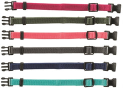 Trixie Puppy Halsband Set Fuchsia/Grafiet/Indigo/Bosgroen/Koraal 17-25 Cm 6 St
