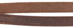 Trixie Hondenriem Rustic Verstelbaar Vetleer Donkerbruin 200X1,2 Cm