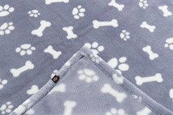 Trixie Hondendeken Kenny Fleece Bot / Pootjes Blauw 75X50 Cm