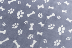 Trixie Hondendeken Kenny Fleece Bot / Pootjes Blauw 75X50 Cm
