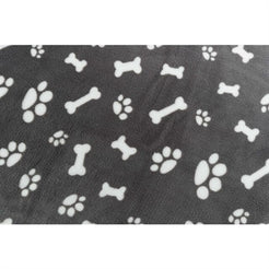 Trixie Hondendeken Kenny Fleece Bot / Pootjes Grijs 100X75 Cm