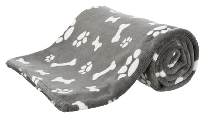Trixie Hondendeken Kenny Fleece Bot / Pootjes Grijs 100X75 Cm