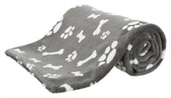 Trixie Hondendeken Kenny Fleece Bot / Pootjes Grijs 100X75 Cm
