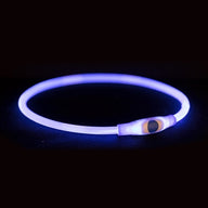 Trixie Lichtgevende Halsband Usb Flash Light Oplaadbaar Tpu Multi 40X0,8 Cm