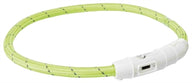 Trixie Lichtgevende Halsband Hond Flash Usb Tpu / Nylon Groen 65X0,7 Cm
