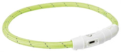 Trixie Lichtgevende Halsband Hond Flash Usb Tpu / Nylon Groen 65X0,7 Cm