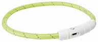 Trixie Lichtgevende Halsband Hond Flash Usb Tpu / Nylon Groen 65X0,7 Cm
