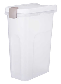Trixie Voerton Luchtdicht Afsluitbaar Kunststof Transparant Wit / Wit 15 Ltr 22X34X41,5 Cm