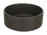 Trixie Voerbak / Drinkbak Wave Keramiek Grijs 20 Cm 1,6 Ltr