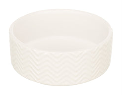 Trixie Voerbak / Drinkbak Wave Keramiek Wit 16 Cm 900 Ml