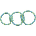 Trixie Aquatoy Touw Trekspeeltje Ringen Polyester Geel / Groen 42 Cm