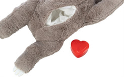 Trixie Pluche Luiaard Grijs Met Heartbeat Voor Puppy 34 Cm