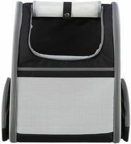Trixie Hondentas Rugtas Chloe Lichtgrijs / Zwart 39X27X43 Cm
