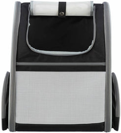 Trixie Hondentas Rugtas Chloe Lichtgrijs / Zwart 39X27X43 Cm