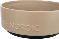 Trixie Be Nordic Voerbak Hond Keramiek/ Rubber Taupe 18 Cm