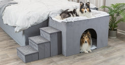Trixie Hondenmand Huis Harvey Met Trap Grijs / Wit 154X60X60 Cm