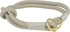 Trixie Halsband Hond Soft Half-Slip Grijs / Lichtgrijs 40X1 Cm