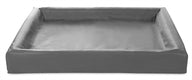 Bia Bed Kunstleer Hoes Hondenmand Grijs Bia-2 60X50X12,5 Cm