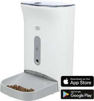Trixie Voederautomaat Smart 2.0 Wit / Grijs 4,5 Ltr 24X19X38 Cm