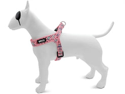 Morso Mini Hondentuig Verstelbaar Gerecycled Sweet Tweet Roze 24-32X1,5 Cm