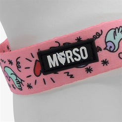 Morso Mini Hondentuig Verstelbaar Gerecycled Sweet Tweet Roze 24-32X1,5 Cm