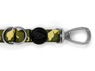 Morso Hondenriem Verstelbaar Gerecycled Full Metal Dog Bruin 75-230X1,5 Cm 1-4 Kg