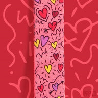 Morso Hondenriem Verstelbaar Gerecycled Pink Think Roze 75-230X1,5 Cm 1-4 Kg