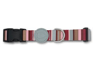 Morso Halsband Hond Gerecycled Skyline Rood / Roze 30-42X1,5 Cm