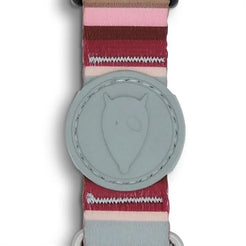 Morso Halsband Hond Gerecycled Skyline Rood / Roze 30-42X1,5 Cm