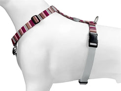 Morso Hondentuig H-Tuig Gerecycled Skyline Rood / Roze 40-55X1,5 Cm