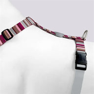 Morso Hondentuig H-Tuig Gerecycled Skyline Rood / Roze 40-55X1,5 Cm