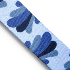 Morso Halsband Hond Gerecycled Splash Blauw 30-42X1,5 Cm