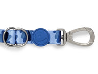 Morso Hondenriem Verstelbaar Gerecycled Splash Blauw 75-230X1,5 Cm 1-4 Kg