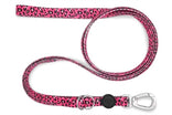 Morso Hondenriem Verstelbaar Gerecycled Bubble Leo Roze 75-230X1,5 Cm 1-4 Kg
