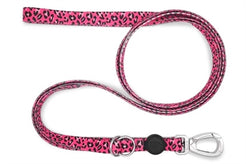 Morso Hondenriem Verstelbaar Gerecycled Bubble Leo Roze 75-230X1,5 Cm 1-4 Kg