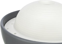 Trixie Vital Dome Drinkfontein Keramiek Grijs / Wit 1,5 Ltr 20X10X20 Cm
