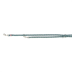 Trixie Hondenriem Cavo Verstelbaar Petrol / Salie Groen 200X1,8 Cm