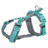 Trixie Hondentuig Premium Trekking Aqua Blauw / Grafiet Grijs 32-38X1,3 Cm