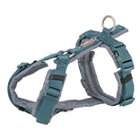 Trixie Hondentuig Premium Trekking Petrol Blauw/ Grafiet Grijs 36-44X1,5 Cm