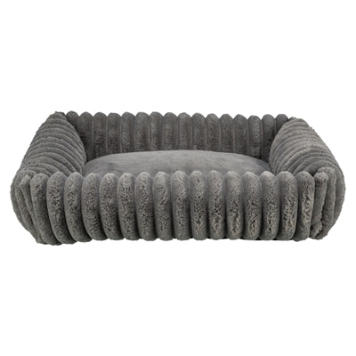 Trixie Hondenmand Lonni Ribfluweel Hoekig Grijs 100X70 Cm